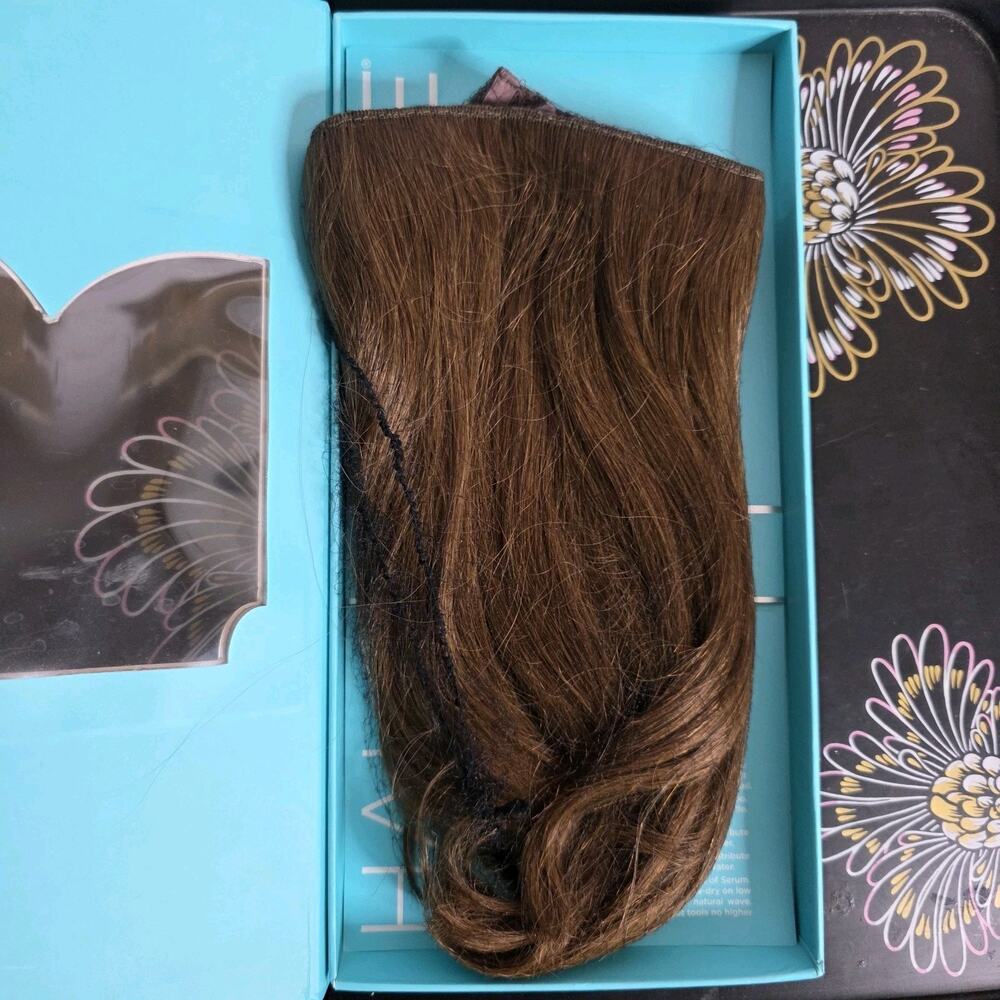 Halo Couture Original Halo 12" Remy Human Hair Extension Color 3 Brown - Picture 5 of 8